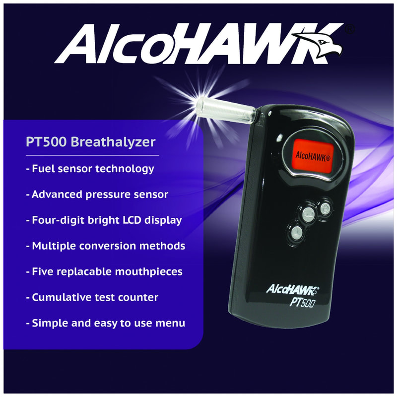 Alcohawk PT500 Fuel-Cell Breathalyzer
